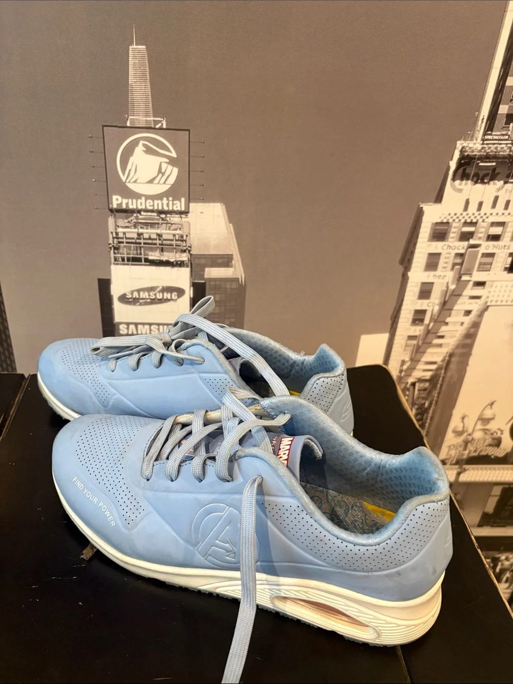 Avenger Men’s Light Blue Lace-Up Sneakers